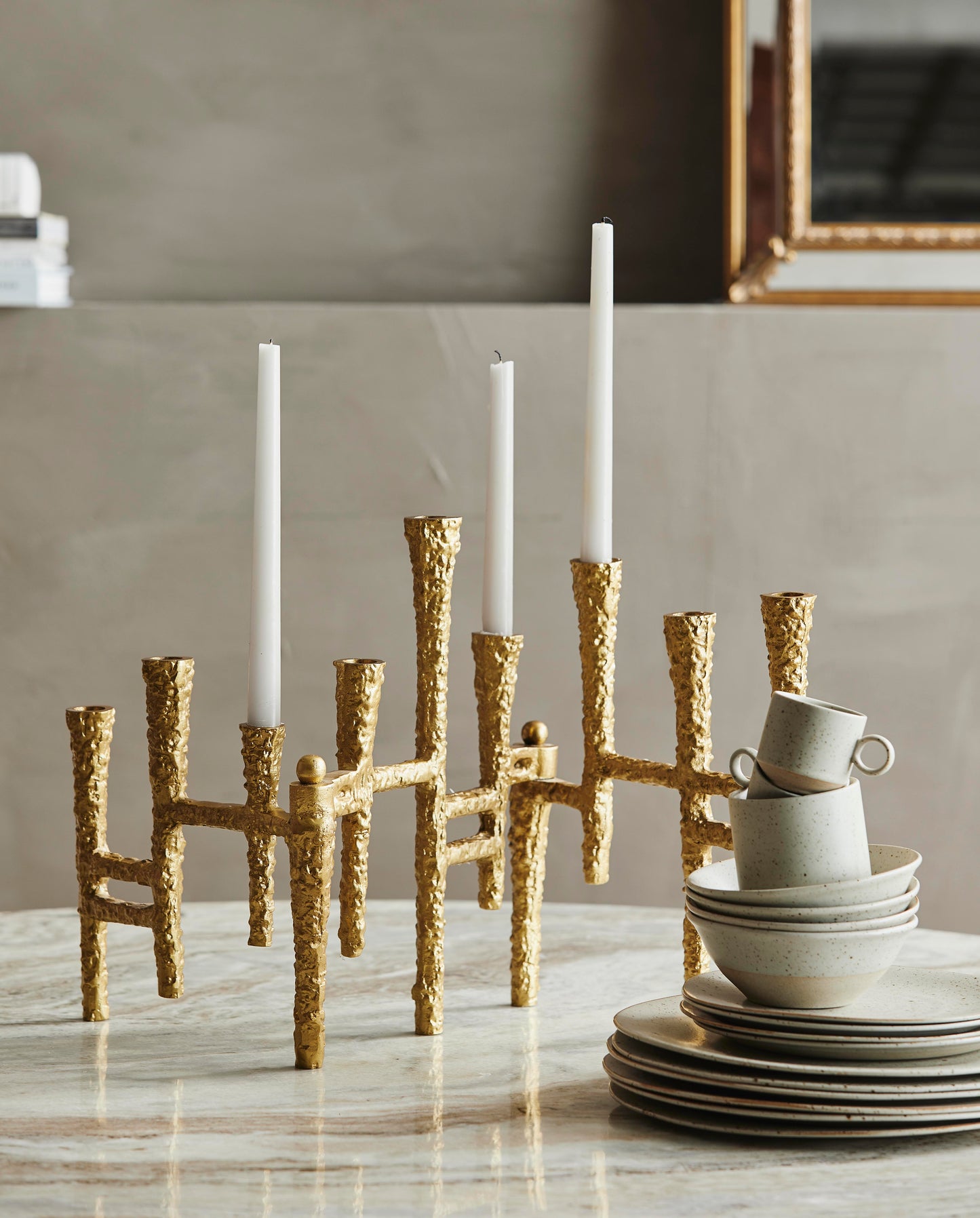 Scandinavisch servies - GRAINY beker Nordal - Modern en uniek servies met reactief glazuur