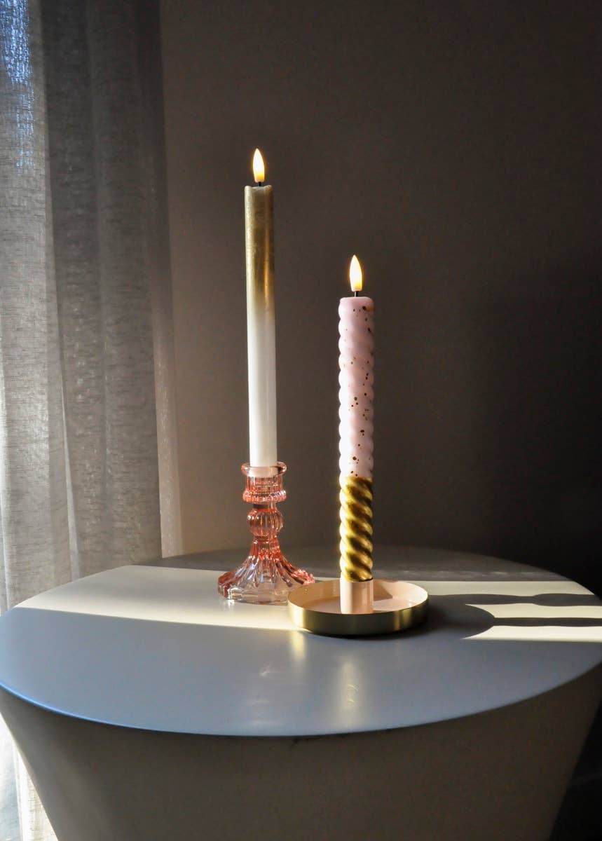 LED kaarsen Pillar Candle Gold Fade | Nook. concept