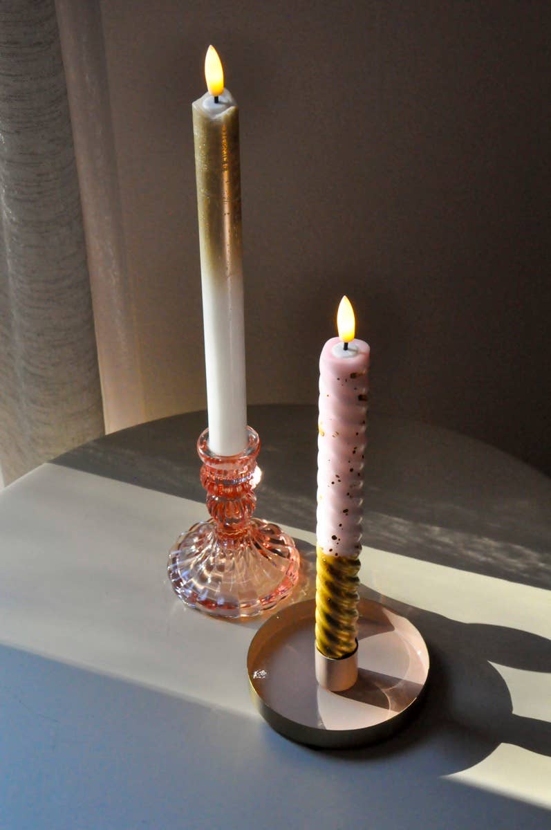 LED kaarsen Pillar Candle Gold Fade | Nook. concept
