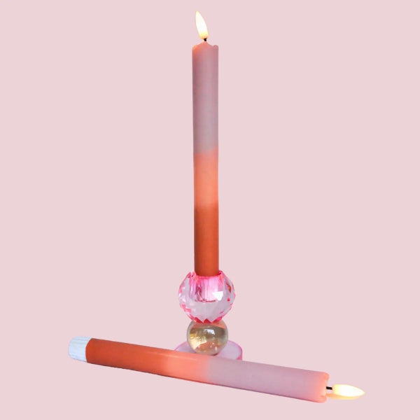LED kaarsen set van 2 Pillar Candle Peachy | Nook. Concept