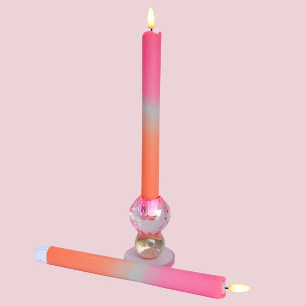 LED kaarsen set van 2 Pink Orange | Nook. Concept