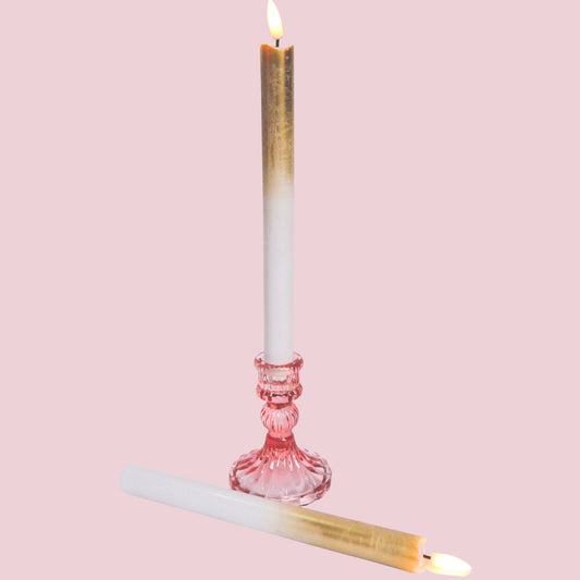 LED kaarsen Pillar Candle Gold Fade | Nook. concept